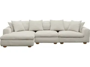 Tully Toorak Pearl Chaise Sofa Left Facing - 3 Seater by James Lane, a Sofas for sale on Style Sourcebook