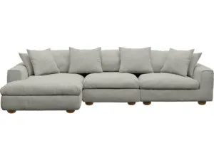 Tully Toorak Pebble Chaise Sofa Left Facing - 3 Seater by James Lane, a Sofas for sale on Style Sourcebook