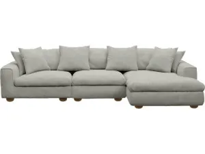 Tully Toorak Pebble Chaise Sofa Right Facing - 3 Seater by James Lane, a Sofas for sale on Style Sourcebook