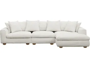 Tully Tribute Ice Chaise Sofa Right Facing - 3 Seater by James Lane, a Sofas for sale on Style Sourcebook