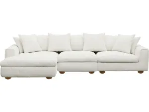 Tully Tribute Shell Chaise Sofa Left Facing - 3 Seater by James Lane, a Sofas for sale on Style Sourcebook