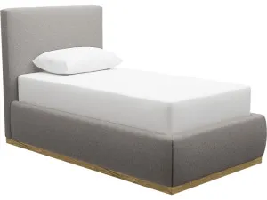 Haven Gas Lift Bed Boucle Pumice King Single by James Lane, a Beds & Bed Frames for sale on Style Sourcebook
