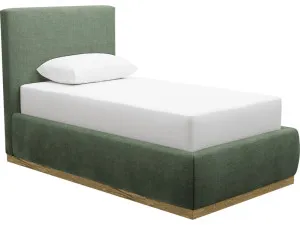 Haven Gas Lift Bed Tribute Dark Jade King Single by James Lane, a Beds & Bed Frames for sale on Style Sourcebook