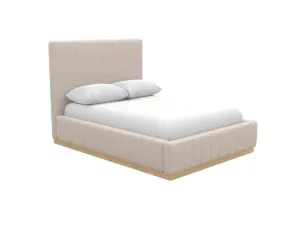 Brentwood Gas Lift Bed Boucle Pumice Queen by James Lane, a Beds & Bed Frames for sale on Style Sourcebook