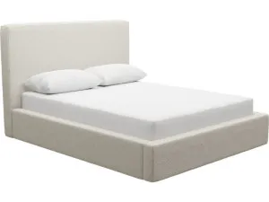 Felix Gas Lift Bed Boucle Ivory Queen by James Lane, a Beds & Bed Frames for sale on Style Sourcebook