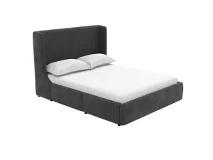 Lucy Drawer Bed California Charcoal Queen by James Lane, a Beds & Bed Frames for sale on Style Sourcebook