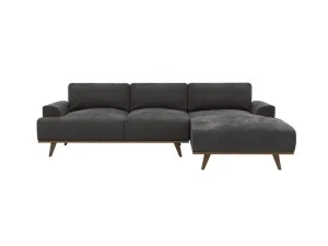 Dane California Charcoal Chaise Sofa Right Facing - 3 Seater by James Lane, a Sofas for sale on Style Sourcebook