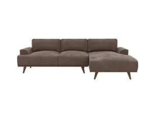 Dane Muse Mink Chaise Sofa Right Facing - 3 Seater by James Lane, a Sofas for sale on Style Sourcebook