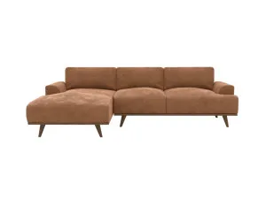 Dane Tribute Chestnut Chaise Sofa Left Facing - 3 Seater by James Lane, a Sofas for sale on Style Sourcebook