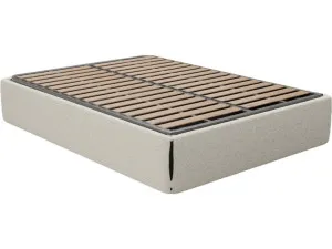 Leo Gas Lift Bed Base Boucle Ivory Double by James Lane, a Beds & Bed Frames for sale on Style Sourcebook