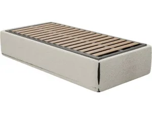 Leo Gas Lift Bed Base Boucle Ivory King Single by James Lane, a Beds & Bed Frames for sale on Style Sourcebook