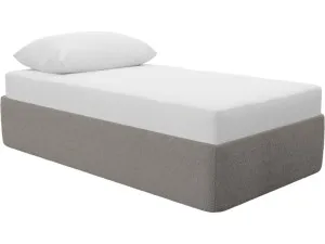 Leo Bed Base Boucle Pumice King Single by James Lane, a Beds & Bed Frames for sale on Style Sourcebook