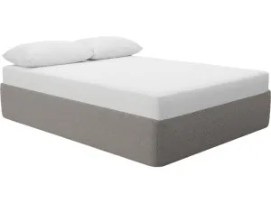 Leo Bed Base Boucle Pumice Queen by James Lane, a Beds & Bed Frames for sale on Style Sourcebook