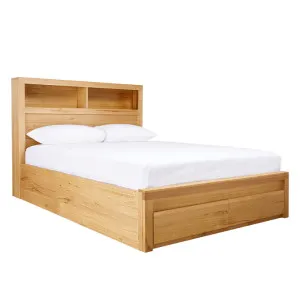 Clemence Gas Lift Bed Drawers Bookend With USB & LED Double by James Lane, a Beds & Bed Frames for sale on Style Sourcebook