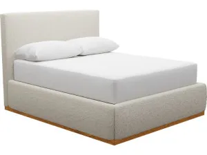 Haven Dark Gas Lift Bed Boucle Ivory Queen by James Lane, a Beds & Bed Frames for sale on Style Sourcebook