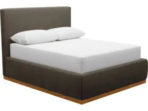 Haven Dark Gas Lift Bed Muse Mink Queen by James Lane, a Beds & Bed Frames for sale on Style Sourcebook