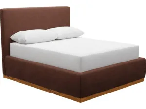 Haven Dark Gas Lift Bed Muse Rust Queen by James Lane, a Beds & Bed Frames for sale on Style Sourcebook