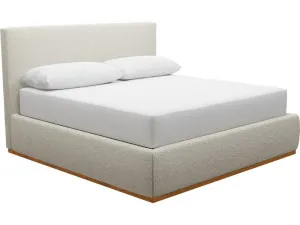 Haven Dark Gas Lift Bed Boucle Ivory King by James Lane, a Beds & Bed Frames for sale on Style Sourcebook