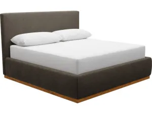 Haven Dark Gas Lift Bed Muse Mink King by James Lane, a Beds & Bed Frames for sale on Style Sourcebook