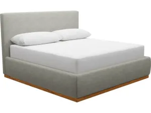 Haven Dark Gas Lift Bed Toorak Pebble King by James Lane, a Beds & Bed Frames for sale on Style Sourcebook