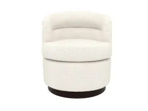 Penelope Swivel Chair Boucle Ivory by James Lane, a Chairs for sale on Style Sourcebook