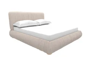 Gracie Bed Frame Boucle Pumice by James Lane, a Beds & Bed Frames for sale on Style Sourcebook