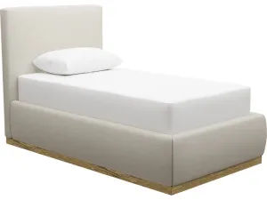 Haven Gas Lift Bed Toorak Pearl Single by James Lane, a Beds & Bed Frames for sale on Style Sourcebook
