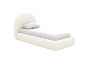 Capri Gas Lift Bed Boucle Ivory King Single by James Lane, a Beds & Bed Frames for sale on Style Sourcebook