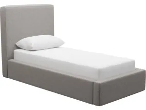 Felix Gas Lift Bed Boucle Pumice King Single by James Lane, a Beds & Bed Frames for sale on Style Sourcebook