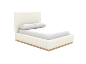 Brentwood Gas Lift Bed Boucle Ivory King Single by James Lane, a Beds & Bed Frames for sale on Style Sourcebook
