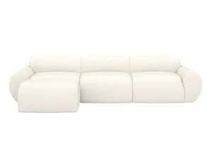 Malmo Boucle Ivory Sofa with Ottoman - 4 Piece by James Lane, a Sofas for sale on Style Sourcebook