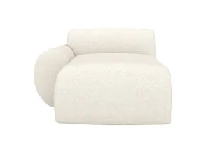 Malmo Boucle Ivory Chaise Left Arm Facing Sofa Module by James Lane, a Sofas for sale on Style Sourcebook