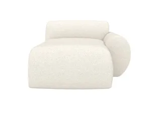 Malmo Boucle Ivory Chaise Right Arm Facing Sofa Module by James Lane, a Sofas for sale on Style Sourcebook