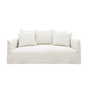 Como Linen Ecru Deep Sofa -  2.5 Seater by James Lane, a Sofas for sale on Style Sourcebook