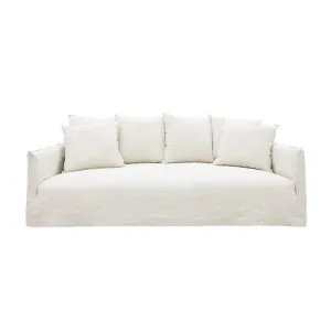 Como Linen Ecru Standard Sofa -  3 Seater by James Lane, a Sofas for sale on Style Sourcebook