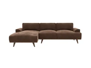 Dane Muse Chocolate Chaise Sofa Left Facing - 3 Seater by James Lane, a Sofas for sale on Style Sourcebook