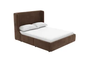 Lucy Drawer Bed Muse Chocolate King by James Lane, a Beds & Bed Frames for sale on Style Sourcebook