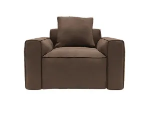 Riley Apt Muse Chocolate Armchair by James Lane, a Sofas for sale on Style Sourcebook