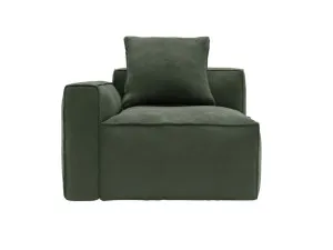 Riley Apt Muse Forest Left Arm Facing Chair Module by James Lane, a Sofas for sale on Style Sourcebook