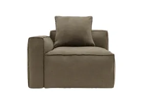 Riley Apt Tribute Walnut Left Arm Facing Chair Module by James Lane, a Sofas for sale on Style Sourcebook