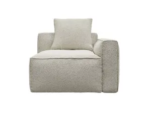 Riley Apt Boucle Ivory Right Arm Facing Chair Module by James Lane, a Sofas for sale on Style Sourcebook