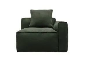 Riley Apt Muse Forest Right Arm Facing Chair Module by James Lane, a Sofas for sale on Style Sourcebook