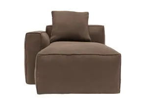 Riley Apt Muse Chocolate Chaise Left Arm Facing Sofa Module by James Lane, a Sofas for sale on Style Sourcebook