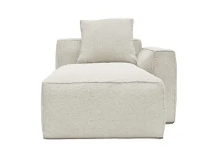 Riley Apt Boucle Ivory Chaise Right Arm Facing Sofa Module by James Lane, a Sofas for sale on Style Sourcebook