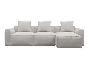 Riley Apt Avon Mineral Chaise Sofa Right Facing - 3 Seater by James Lane, a Sofas for sale on Style Sourcebook