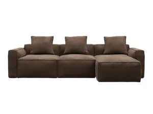 Riley Apt Muse Chocolate Chaise Sofa Right Facing - 3 Seater by James Lane, a Sofas for sale on Style Sourcebook