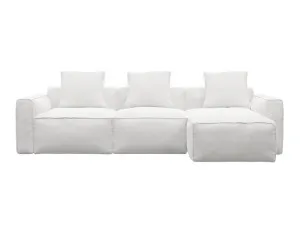 Riley Apt Noa Fog Chaise Sofa Right Facing - 3 Seater by James Lane, a Sofas for sale on Style Sourcebook