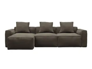 Riley Apt Muse Mink Chaise Sofa Left Facing - 3 Seater by James Lane, a Sofas for sale on Style Sourcebook