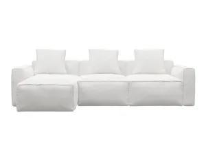 Riley Apt Noa Fog Chaise Sofa Left Facing - 3 Seater by James Lane, a Sofas for sale on Style Sourcebook