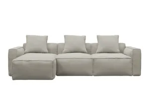 Riley Apt View Cream Chaise Sofa Left Facing - 3 Seater by James Lane, a Sofas for sale on Style Sourcebook